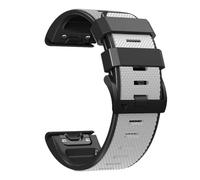 VMBVBHMDF Cinturino for orologio da 22 mm e 26 mm adatto for Garmin Fenix 7, 7X, 5, 6, 5X, 6X Pro Plus, Sapphire, Instinct, Epix 2, cinturino da polso in silicone.(White black,26mm)