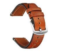 VMBVBHMDF Cinturino for orologio in vera pelle da 20 22 mm adatto for Samsung Galaxy Watch 7 6 5 4 Cinturino for orologio adatto for Xiaomi Redmi Watch 5 Lite Active Strap(Red brown,20mm)