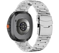 VMBVBHMDF Cinturino in acciaio inossidabile adatto for Samsung Galaxy Watch 8 44mm 40mm Cinturino da uomo Correa Galaxy Watch 8 Classic 46mm Cinturino in metallo(Silver)