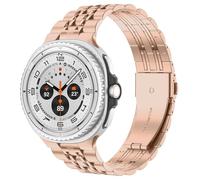 VMBVBHMDF Cinturino in acciaio inossidabile adatto for Samsung Galaxy Watch 8 da 44 mm e 40 mm, cinturino in metallo, cinturino classico for Galaxy Watch 8 da 46 mm(Gold)