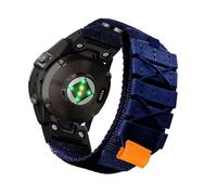 VMBVBHMDF Cinturino In Nylon Ad Anello Da 22 Mm E 26 Mm For Garmin Fenix 7X, 6X, Pro, 5X, 5X Plus, 7, 6/6Pro, SmartBand, Accessori For Cinturini For Orologi Garmin(Blue,26mm)