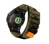 VMBVBHMDF Cinturino In Nylon Ad Anello Da 22 Mm E 26 Mm For Garmin Fenix 7X, 6X, Pro, 5X, 5X Plus, 7, 6/6Pro, SmartBand, Accessori For Cinturini For Orologi Garmin(Green,22mm)