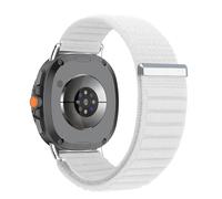 VMBVBHMDF Cinturino in nylon ad anello for Samsung Galaxy Watch 8 46mm Classic regolabile braccialetto di ricambio Watch 8 44mm/40mm Band Accessories(White)