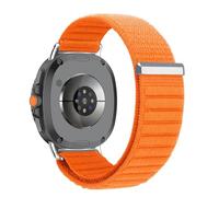 VMBVBHMDF Cinturino in nylon ad anello for Samsung Galaxy Watch 8 46mm Classic regolabile braccialetto di ricambio Watch 8 44mm/40mm Band Accessories(Orange)