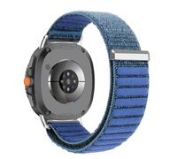 VMBVBHMDF Cinturino in nylon ad anello for Samsung Galaxy Watch 8 46mm Classic regolabile braccialetto di ricambio Watch 8 44mm/40mm Band Accessories(Blue)