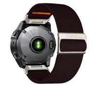VMBVBHMDF Cinturino In Nylon Quickfit Da 22 Mm E 26 Mm Adatto For Garmin Descent Mk3i E Bracciale Da 51 Mm Mk2 Adatto For Garmin Enduro 2 MARQ/Epix Gen 2 Sports Band Accessorie(Chocolate,22mm)