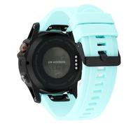 VMBVBHMDF Cinturino In Silicone Da 20, 22 E 26 Mm Adatto For Garmin Fenix 7X, 6X, 5X, 7S, 6S, 5S Pro, 7, 6, 5 Plus, 3HR, 945, Epix Gen 2, Enduro, Instinct 1, 2X.(Duck green,26mm)