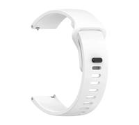 VMBVBHMDF Cinturino in silicone da 20mm 22mm adatto for Samsung Galaxy Watch 3/4/5 Pro 45mm 40 44mm S3 braccialetto Galaxy Watch 7 6 cinturino for orologio(White,20MM)