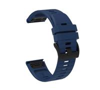 VMBVBHMDF Cinturino In Silicone Da 22 Mm E 26 Mm Adatto For Garmin Fenix 6X, 6 Sapphire, 7X, 7 Pro, Solar, 5, 5X Plus, 3, 3HR, Epix, Approach S62, 60, QuickFit.(Navyblue,26mm)