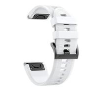 VMBVBHMDF Cinturino in silicone da 22 mm e 26 mm adatto for Garmin Fenix 7X, 7 Pro, Solar, 6X, 6 Sapphire, 5, 5X Plus, 3, 3HR, Epix, Approach S62, 60, QuickFit.(White,26mm)