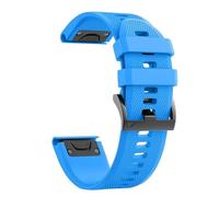 VMBVBHMDF Cinturino in silicone da 22 mm e 26 mm adatto for Garmin Fenix 7X, 7 Pro, Solar, 6X, 6 Sapphire, 5, 5X Plus, 3, 3HR, Epix, Approach S62, 60, QuickFit.(Sky Blue,26mm)
