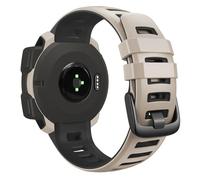 VMBVBHMDF Cinturino In Silicone Morbido Adatto For Garmin Instinct Solar Crossover Tactical Esports Tide Watch Band Instinct 2 Solar Watch Band(Khaki black)