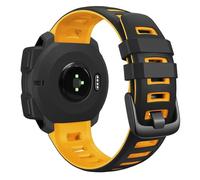 VMBVBHMDF Cinturino In Silicone Morbido Adatto For Garmin Instinct Solar Crossover Tactical Esports Tide Watch Band Instinct 2 Solar Watch Band(Black yellow)