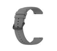 VMBVBHMDF Cinturino in silicone piatto universale a strati rotondi da 20/22 mm adatto for Garmin Forerunner 570 265 255/Vivoactive 4 3 cinturino di ricambio(Gray,22mm)
