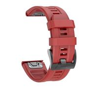VMBVBHMDF Cinturino in silicone QuickFit da 22/26 mm adatto for Garmin Fenix 8 Pro/Fenix 8 7X/Tactix 8 7/Instinct 3 2X/Forerunner 965.(Red,22mm)