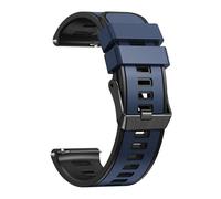 VMBVBHMDF Cinturino in silicone universale bicolore 22mm 20mm adatto for Samsung Gear S3 Frontier/Galaxy Watch 6/5/4 44mm 40mm/Cinturino di ricambio attivo 2/46mm(Midnight blue black,22mm)