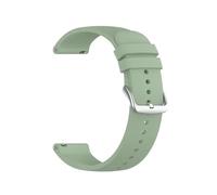 VMBVBHMDF Cinturino in silicone universale tinta unita da 22mm 20mm adatto for Samsung Gear S3 Frontier/Galaxy Watch 6/5/4/cinturino di ricambio attivo 2/46mm(Light green,20mm)