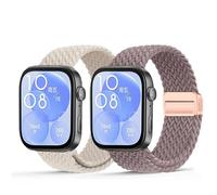 VMBVBHMDF Cinturino magnetico in nylon intrecciato adatto for Huawei Watch Fit 3 2 1, cinturino regolabile da polso adatto for Huawei Watch Belt Correa(Bleu marine,Fit 1)
