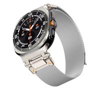 VMBVBHMDF Cinturino Milanese Loop adatto for Samsung Galaxy Watch Ultra 47mm Correa Bracciale in acciaio inossidabile senza spazi vuoti 7Ultra Strap Accessories(Silver)