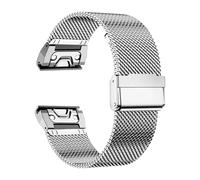 VMBVBHMDF Cinturino Quick Fit Da 20, 22 E 26 Mm, Compatibile Con Garmin Fenix 7X, 7 Pro, Fenix 6X, 6, 5X, 5Plus, Tactix 7, Forerunner 965, 955, Enduro, Cinturino In Acciaio Inossidabile Milanese L