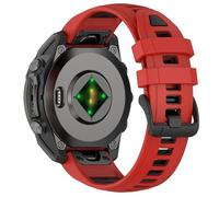 VMBVBHMDF Cinturino Quick Fit Fenix8 Adatto For Garmin FenixE 6 6X Epix Pro Gen 2 51mm 47mm Cinturino In Silicone Bicolore 22mm 26mm Adatto For Garmin Fenix 7X 7(Red black,26mm)