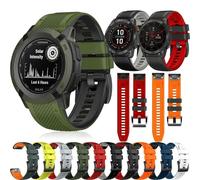 VMBVBHMDF Cinturino Quickfit Compatibile Con Garmin Fenix 7X, 7 Pro, Solar 6, 6X Pro, Sapphire 5X, 5 Plus, Cinturino Da Polso Da 26 Mm E 22 Mm, For EPIX Enduro 2.(Red Black,26mm)