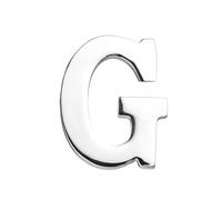 vmcoatdu Spilla a forma di lettera A-Z, con 26 lettere, placcata in oro 18 K e argento, in metallo, One size, Metallo, lega.
