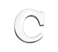 vmcoatdu Spilla a forma di lettera A-Z, con 26 lettere, placcata in oro 18 K e argento, in metallo, One size, Metallo, lega.