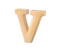vmcoatdu Spilla a forma di lettera A-Z, con 26 lettere, placcata in oro 18 K e argento, in metallo, One size, Metallo, lega.