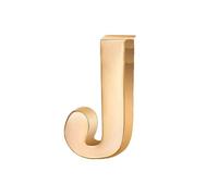 vmcoatdu Spilla a forma di lettera A-Z, con 26 lettere, placcata in oro 18 K e argento, in metallo, One size, Metallo, lega.