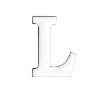 vmcoatdu Spilla a forma di lettera A-Z, con 26 lettere, placcata in oro 18 K e argento, in metallo, One size, Metallo, lega.