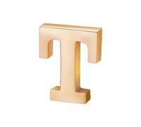 vmcoatdu Spilla a forma di lettera A-Z, con 26 lettere, placcata in oro 18 K e argento, in metallo, One size, Metallo, lega.