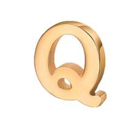 vmcoatdu Spilla a forma di lettera A-Z, con 26 lettere, placcata in oro 18 K e argento, in metallo, One size, Metallo, lega.