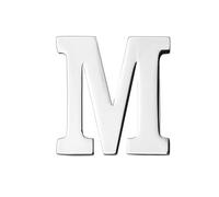 vmcoatdu Spilla a forma di lettera A-Z, con 26 lettere, placcata in oro 18 K e argento, in metallo, One size, Metallo, lega.