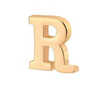 vmcoatdu Spilla a forma di lettera A-Z, con 26 lettere, placcata in oro 18 K e argento, in metallo, One size, Metallo, lega.