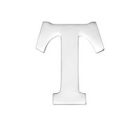 vmcoatdu Spilla a forma di lettera A-Z, con 26 lettere, placcata in oro 18 K e argento, in metallo, One size, Metallo, lega.