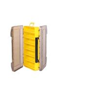 VMDVBNA Cassetta Pesca Organizer for Scatola for Attrezzatura da Pesca a Doppia Faccia, Accessori Custodia for Esche Grandi e Piccole, Strumenti for Ganci 1-4 Pezzi per Organizzare(1Pcs-Large Yellow)