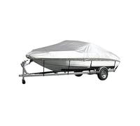 VMDVBNA Coperture per Barche Telo Copribarca Yacht Protezione Esterna Impermeabile Resistente Argento Riflettente Tessuto Oxford 300D Anti-sfondamento Antistrappo(17-19FT Cover)