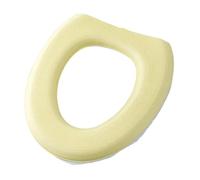 VMDVBNA Coprisedile per WC Copriwater Lavabile, Impermeabile, Adesivo, Cuscino in Schiuma, Sedile for WC a Forma di V, attrezzo for Il Bagno, Articoli for la casa Universali(O-Shaped LemonYellow)