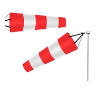 VMDVBNA Manica a Vento 60/80/100 Centimetri Manica A Vento All'aperto Misurazione della Direzione del Cintura Riflettente Rip-Stop Banderuola for L'aeroporto Aviazione Giardino per Il Giardino(80cm)