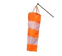 VMDVBNA Manica a Vento 80/100/150 Manica a Vento Esterna Direzione del Impermeabile Riflettente a Banderuola Rip-Stop for Garden Farm per Il Giardino(Orange White,1.0M)