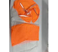 VMDVBNA Manica a Vento Manica a Vento Riflettente 80/100/150/200cm Banderuola Fluorescente Antivento AntiGraffio con direzione del Esterna for Fattoria da Giardino per Il Giardino(Orange White,0.8m)