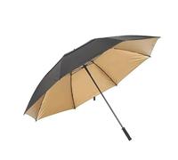 VMDVBNA Ombrello Ombrello da golf grande uomo, 185 cm, manuale, con manico lungo, resistente ai raggi UV, parasole viaggio, ombrellone spiaggia, antivento, robusto Donna(Gold 185cm 8K)