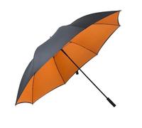 VMDVBNA Ombrello Ombrello da golf grande uomo, 185 cm, manuale, con manico lungo, resistente ai raggi UV, parasole viaggio, ombrellone spiaggia, antivento, robusto Donna(Orange 185cm 8K)