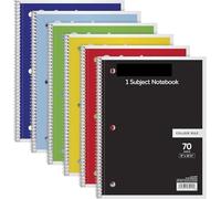 VMDVBNA quaderni Carta a righe for college 8 x 10-1/2 pollici confezione da 6 1 soggetto largo 70 fogli(Green)