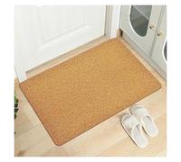 VMDVBNA Zerbino per Ingresso Zerbino ad anello in seta tinta unita con base antiscivolo for ingressi di casa, ideale for porte o corridoi esterni. Rimozione della polvere domestica(Color 15)