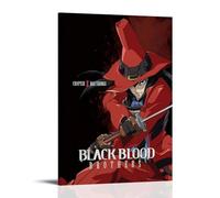VMEOLLXUU Anime Black Blood Brothers Character - Decorazione moderna per camera familiare, 50 x 75 cm