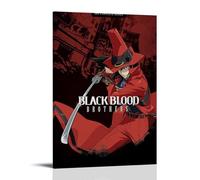VMEOLLXUU Black Blood Brothers Comics Character Poster decorativo su tela, per soggiorno, camera da letto, 20 x 30 cm