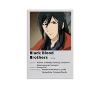 VMEOLLXUU Black Blood Brothers Comics Minimalist Art - Decorazione moderna per camera familiare, 50 x 75 cm