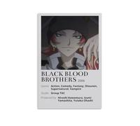 VMEOLLXUU Black Blood Brothers Comics Minimalist Fan Art, poster decorativo da parete, per soggiorno, camera da letto, 20 x 30 cm